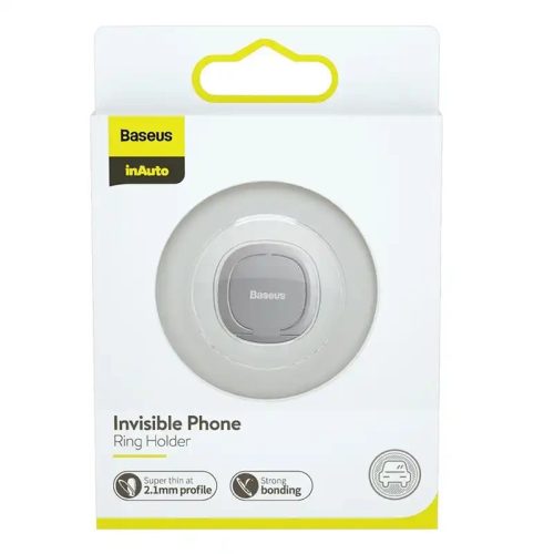 Baseus Invisible kroužková rukojeť na telefon stříbrná (SUYB-0S)