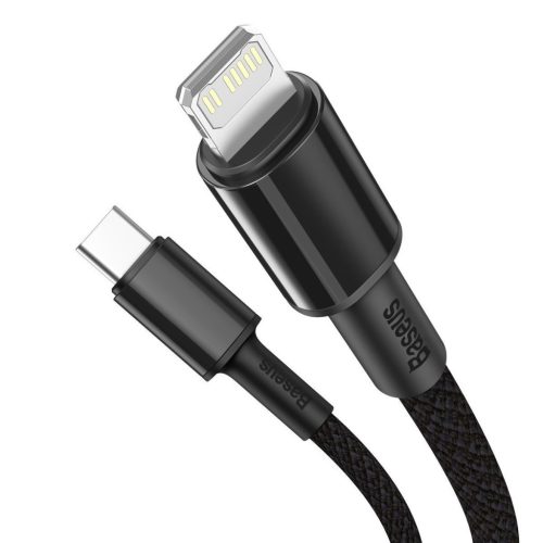 Baseus USB-C-Lightning kabel velike gustoće 20W 5A PD 1m crni (CATLGD-01)