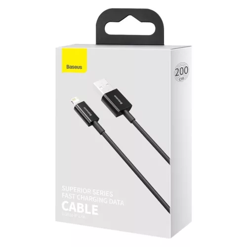 Baseus Superior USB-A - Lightning nabíjecí kabel 2 m černý (CALYS-C01)