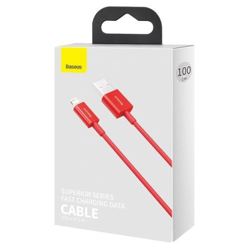 Baseus Superior USB nabíjecí kabel 24 A 1 m červený (CALYS-A09)