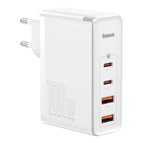Baseus CCGAN2P-L02 GaN2 Pro 100W 2xUSB/2xType-C 100W bijela mrežna punjač