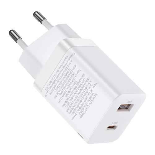 Baseus CCSUPP-E02 Super Si Pro 30W USB/USB C bijeli brzi punjač