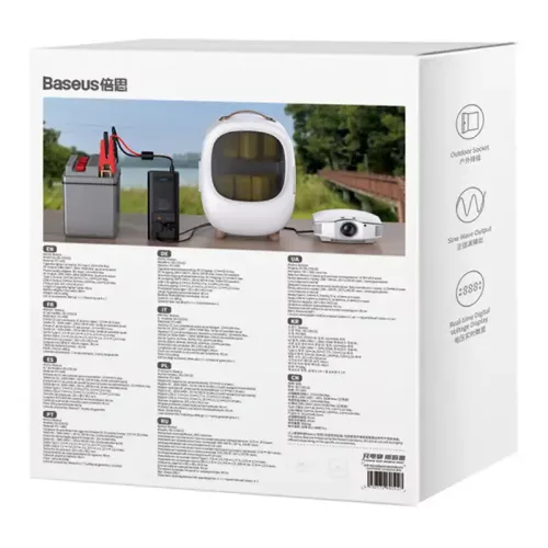 Baseus CGNB000101 500W 220V CN/EU crni automobilski inverter