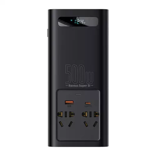 Baseus CGNB000101 500W 220V CN/EU crni automobilski inverter