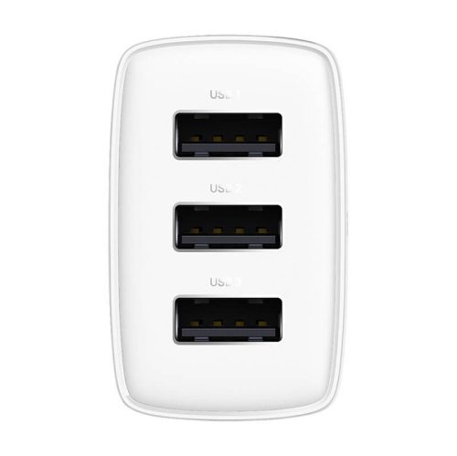 Baseus CCXJ020102 17W 3xUSB încărcător rapid alb