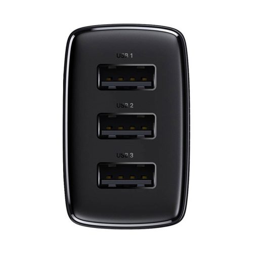 Baseus CCXJ020101 3xUSB 17W EU încărcător compact negru