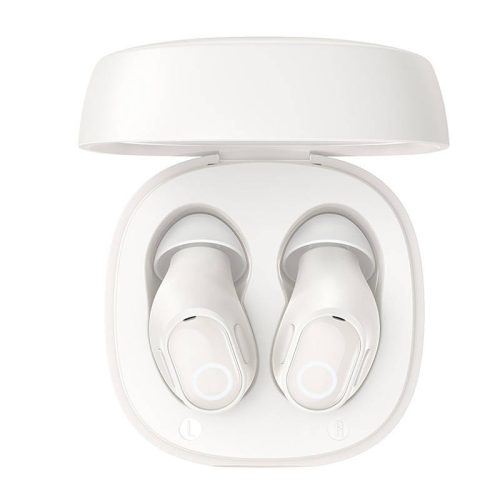 Casti wireless Bluetooth Baseus Bowie WM02 albe