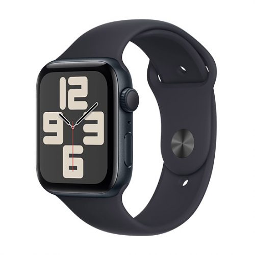 Apple Watch SE (2023) GPS 44mm Obudowa aluminiowa w kolorze Midnight z paskiem sportowym M/L - Midnight