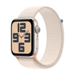   Apple Watch SE2 (2023) GPS 44mm Carcasă din aluminiu Starlight cu brățară sport - Starlight