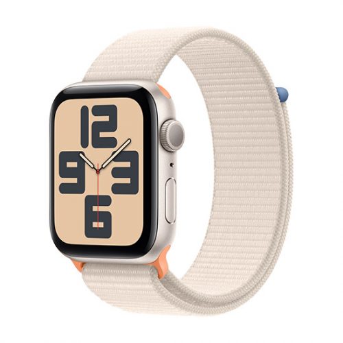 Apple pametna ura Watch SE2 (2023) GPS 44mm Starlight aluminijasta ohišje s športnim trakom - Starlight