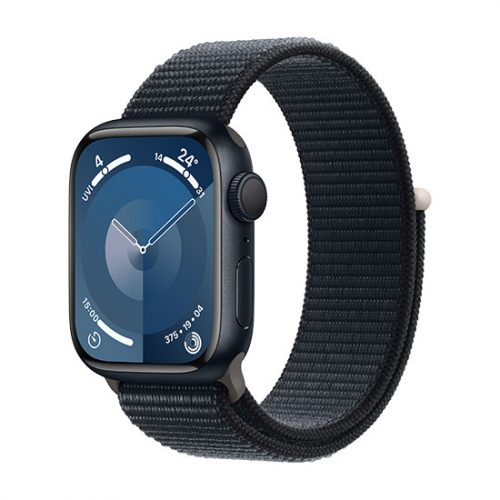 Apple Watch Series 9 GPS 41mm Carcasă din aluminiu Midnight cu brățară Sport Loop - Midnight