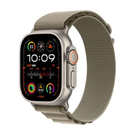 Apple Watch Ultra 2 LTE 49mm Titanový kryt s Alpine Loop L - Olivový