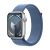 Apple Watch Series 9 GPS 45mm Silver Aluminium Case with Sport Loop - Winter Blue