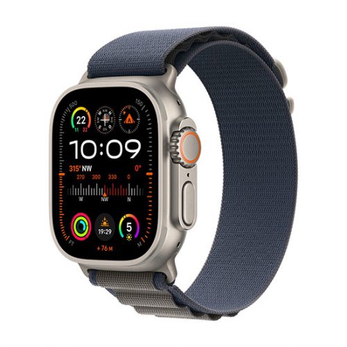 Apple Watch Ultra 2 LTE 49mm Obudowa tytanowa z Alpine Loop M - Niebieski