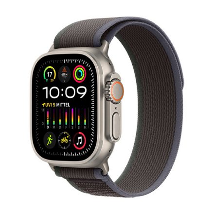 Apple Watch Ultra 2 LTE 49mm Carcasă din titan cu Trail Loop S/M - Albastru/Negru