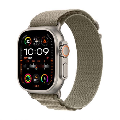 Apple Watch Ultra 2 LTE 49mm Tytanowa obudowa z Alpine Loop M - Oliwkowy