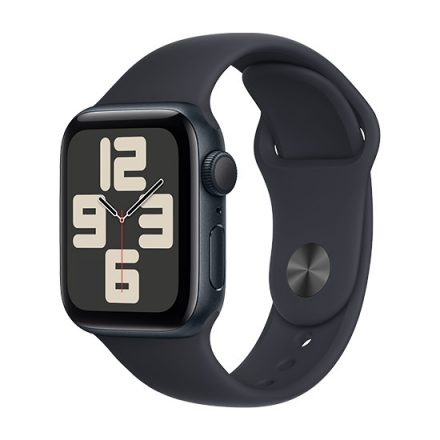 Apple Watch SE (2023) GPS 40mm Carcasă din aluminiu Midnight cu brățară sport M/L - Midnight