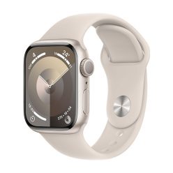   Apple Watch Series 9 GPS 41mm Starlight Aluminium Case with Sport Band M/L - Starlight