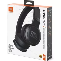JBL LIVE 670 BTNC Bluetooth fekete zajszűrős fejhallgató