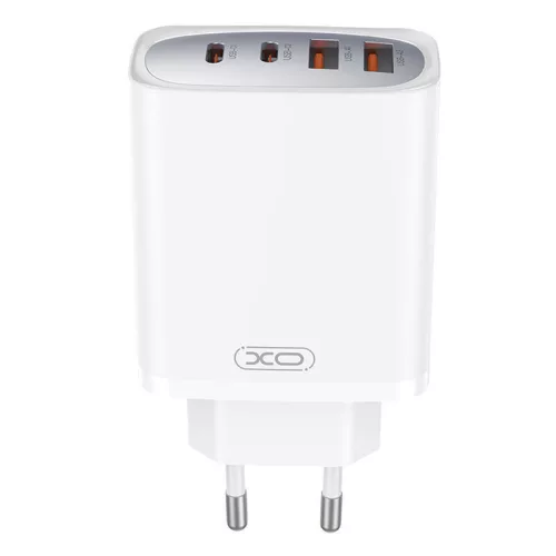 Nástěnná nabíječka XO CE22 45W GaN 2x USB-C 2x USB-A