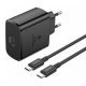 Foneng EU62 USB-C punjač 45W + USB-C kabel (crni)