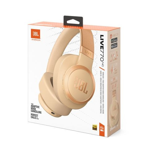 Căști Bluetooth Wireless On-Ear JBL LIVE 770NC Sandstone UE