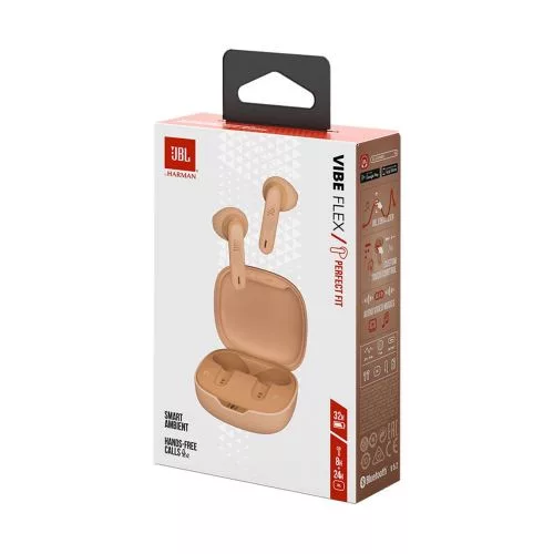 JBL Vibe Flex TWS Bluetooth Wireless In-Ear Earbuds Beige EU