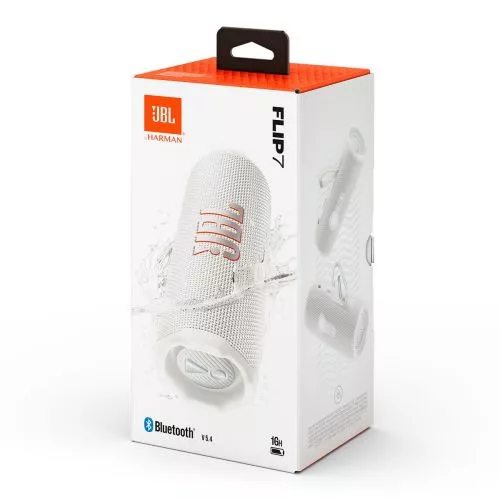 JBL Flip 7 difuzor Bluetooth alb (JBLFLIP7WHT)