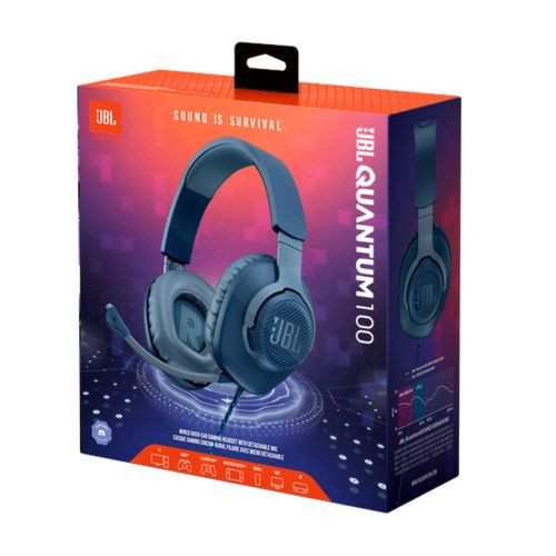 JBL Quantum 100 žične slušalice s mikrofonom za igranje plave EU