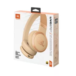 Căști Bluetooth Wireless On-Ear JBL Live 670NC Bej UE