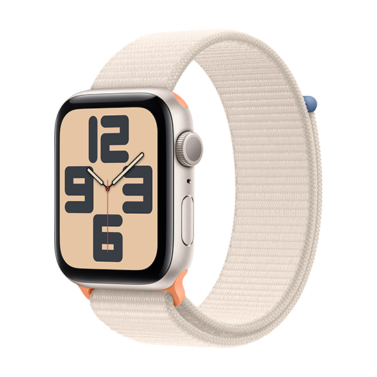 Apple Watch SE2 (2023) GPS 44mm Carcasă din aluminiu Starlight cu brățară sport - Starlight