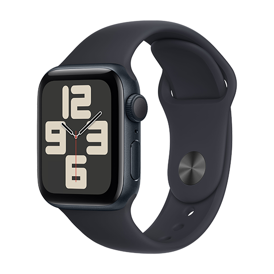 Apple Watch SE (2023) GPS 40mm Midnight hliníkový kryt se sportovním páskem M/L - Midnight